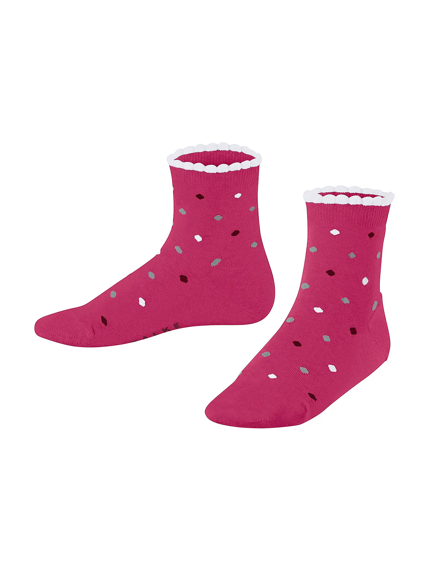 FALKE | Kinder Socken MULTIDOT off-white | rot